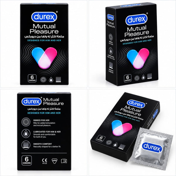 Durex Mutual Pleasure Condoms 6 Pack – Ribbed & Dotted